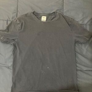 Zara Black Short Sleeve Tee Classic Cotton